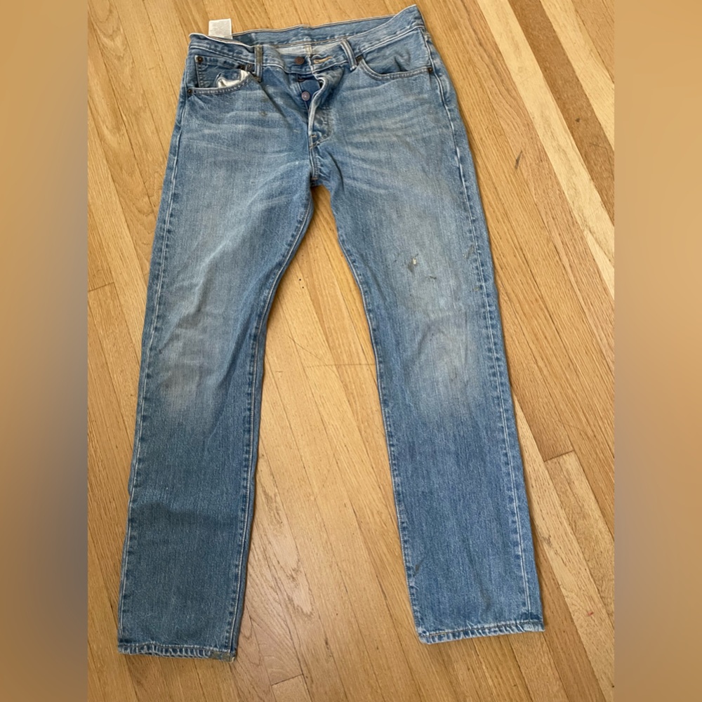 Original Levi’s 501 32x32 button fly 100% cotton jeans no holes